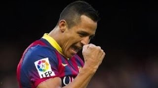 Barcelona vs Elche CF 40 All Goals Highlights 05012014  Alexis Show [upl. by Celina]