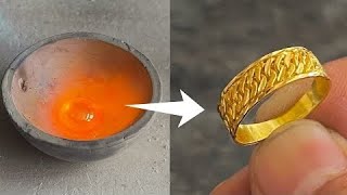 How Gold ChainStyle Rings Are Made [upl. by Swetiana]