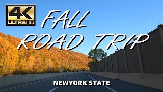 4K Scenic Drive  Newyork State  Buffalo to Elmira  3 Hours of Beautiful Peak Fall Colors [upl. by Esidarap73]