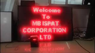 MB ISPAT AIR QUALITY DISPLAY BOARD REELS VIDEO [upl. by Belloir]