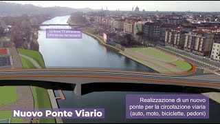 Tramvia iniziati i lavori per il nuovo ponte sullArno [upl. by Colp]