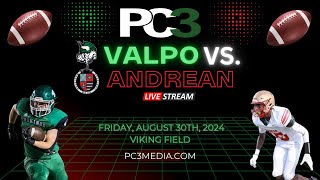 PC3 Sports  Valparaiso Vikings vs Andrean 59ers Football August 30 2024 [upl. by Kohsa]