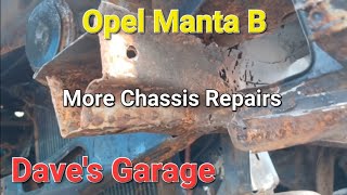 Opel Manta Rolling Project Chassis Rail repairs Car Restoration [upl. by Yrtsed]