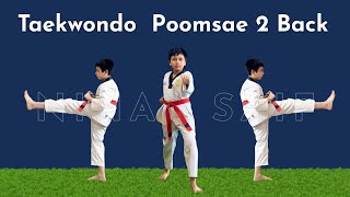 Poomsae 2 Back View  StepbyStep Guide  Gram Theke [upl. by Thanh]