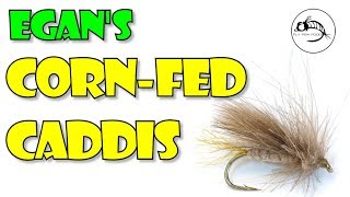 Fly Tying Tutorial Egans Corn Fed Caddis  DRY FLY Fly Tying Tutorial [upl. by Aitropal]