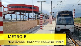 Classic Cabinerit  Metro Rotterdam  Lijn B Nesselande  Hoek van Holland Haven [upl. by Eilrebmik4]