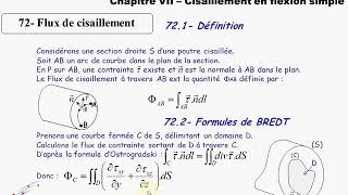 Rdm sequence 3  Flux de cisaillement et formule de Bredt [upl. by Ghassan]