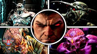 DOOM Eternal  All Bosses NO DAMAGE [upl. by Nostaw]