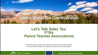 Lets Talk Sales Tax PTAs Parent Teach Associations [upl. by Eliades]