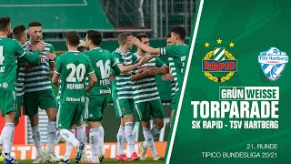 Grünweiße Torparade SK Rapid vs TSV Hartberg [upl. by Ardnalac449]