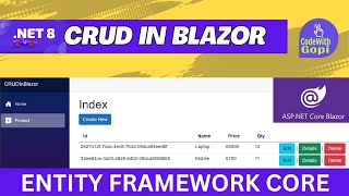 Blazor CRUD Operation with SQL Server StepbyStep Guide using NET 80  BLAZOR CRUD OPERATIONS [upl. by Dov]