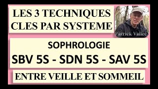 SOPHROLOGIE  SBV 5S  SDN 5S  SAV 5S  3 Techniques clés Abrégées [upl. by Notak700]