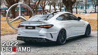 NEW MERCEDES C63S AMG Coupe 2022  First look [upl. by Amocat902]