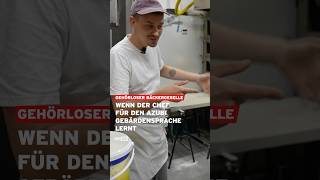 Chef lernt für Azubi Gebärdensprache berlin shorts [upl. by Leona]