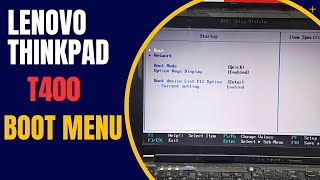 Lenovo ThinkPad T400 Boot Menu Key  Lenovo Boot Menu Key  How to Enter BIOS Lenovo ThinkPad [upl. by Carlye966]