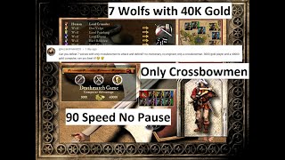 Requested Game Can I Beat 7 Wolves 😱 using ONLY CROSSBOWMEN 😱Death Match  Stronghold Crusader [upl. by Wordoow]