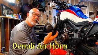 Denali Power bomb air horn  Honda Africa Twin [upl. by Key]