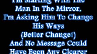 Michael Jackson  Man In The Mirror Lyrics [upl. by Eada269]