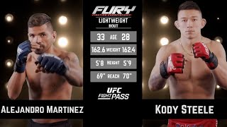 Fury FC 89 Kody Steele vs Alejandro Martinez  April 21 2024 [upl. by Nimar]