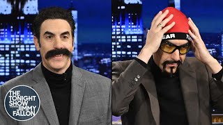 Sacha Baron Cohen Moderates a Debate Between Trump and Harris as Borat and Ali G  The Tonight Show [upl. by Amalburga814]