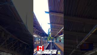 Millennium Line SkyTrain arriving at Lougheed Town Centre Station in Burnaby BC 🚊✨🍁🇨🇦 [upl. by Osyth]