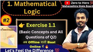 Lec 02Mathematical Logic  Compounds Statements and Its Symbolic Form  Exercise 11Q2 Mh Board [upl. by Evvy264]