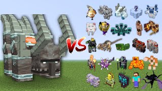 Mutant Ravager vs All Minecraft Bosses in Minecraft Mob Battle [upl. by Bill652]