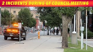 BREAKING NEWS 2 Incidents During Grand Forks City Council Meeting [upl. by Neivad114]