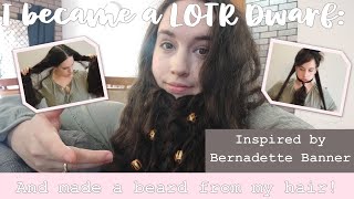 Becoming a LOTR Dwarf with a braided beard inspired by Bernadette Banner [upl. by Baiss573]