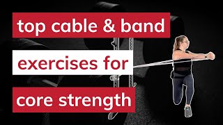 Best cable exercises for core with band options [upl. by Payne]