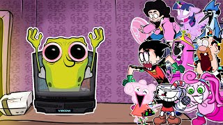 FNFDumped VS Spongebob But All Pibby Characters Sings It🎤Every Turn a Different Character Sings [upl. by Gamal680]