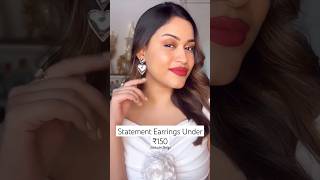 Statement Earrings under ₹150 😍 jewellery shorts smallbusiness [upl. by Giorgia767]