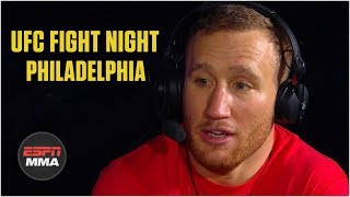 Justin Gaethje after KO win Really hard to control my emotions  UFC Fight Night  ESPN MMA [upl. by Asim]