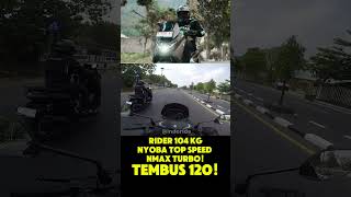 TOP SPEED YAMAHA NMAX TURBO KAYAK MOTOR SPORT indoride nmaxturbo [upl. by Hnaht]