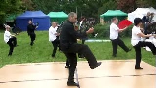 Wachlarz Tai Chi stylu Yang  mało znana forma rare [upl. by Divadnhoj395]