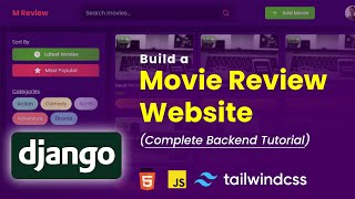 🚀Django FullStack Responsive Movie Review Website  Django HTML TailwindCSS JavaScript [upl. by Mancino]