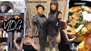 IKEA Brimnes Office Setup  Tom Ford Event with Peyton  easy meals  Facets Of Marie [upl. by Fagaly]