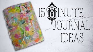 15 Min Art Journaling  Share amp Ideas [upl. by Rhoda]