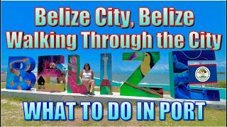 Belize City Belize  Walking Through the City  What to do in Port [upl. by Tonry]