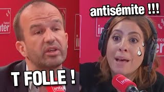 AntisémitismeLFI  Manuel Bompard RECADRE Léa Salamé [upl. by Jobye]