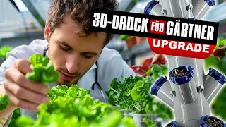 Mein 3Dgedruckter Hydroponic Tower Aufbau Upgrades amp Pflanzenvielfalt 🌿🌱 [upl. by Iru]