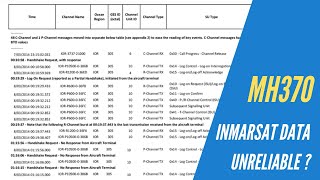 MH370  Can we rely on Inmarsat Data  Some values are incorrect [upl. by Ambrosine]