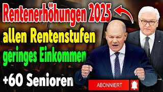 Rentenanpassung 2025 Eine detaillierte Übersicht zu allen Rentenstufen und Invalidenrenten [upl. by Behm]