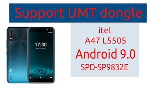 itel L5505 frp Unlock । UMT Lock Remove । itel A47 L5505 ।Android 9 0 । SP9832E [upl. by Zackariah]