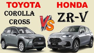 ALL NEW Toyota COROLLA CROSS Vs ALL NEW Honda ZRV  Which one is better [upl. by Nonnaehr]