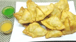 Aloo Samosa Recipe  Tasty and Delicious with regular ingredients  Famous Street Recipe Pastry [upl. by Pfosi225]