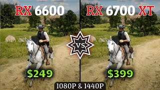 RX 6700 XT vs RX 6600  Test In 10 Games at 1080P amp 1440P [upl. by Etteyniv]