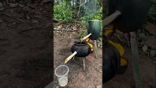 Survival Skills single mom with watermelon skills in forest survival outdoors skills cooking [upl. by Ashling]