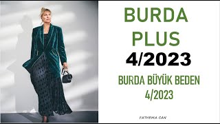 BURDA PLUS 42023  BURDA BÜYÜK BEDEN 42023 TEKNİK ÇİZİMLER [upl. by Trilbi]