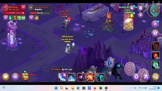 LV 35 vs Lv34 BIG MOUTH CZART vs MINERVAA  SKYLORE MMORPG [upl. by Anehsuc]